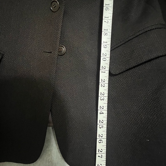 Vintage Burberrys Wool Cashmere Blazer Womens Brown 6 - Picture 10 of 11